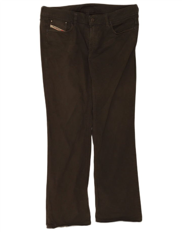 Jean Bootcut Femme Diesel W33 L30 Kaki Coton