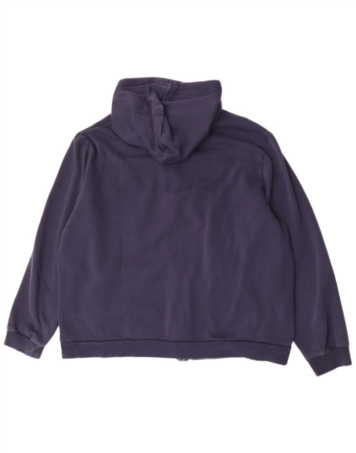 Puma Pull à capuche zippé pour homme 2XL Bleu marine Colorblock Polyester