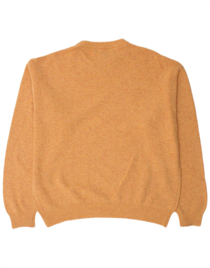Marlboro Classics Pull à col rond pour homme en laine orange Taille L