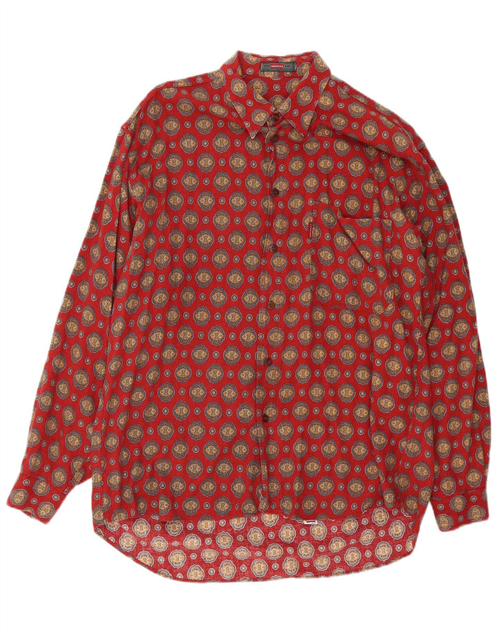 Carrera Chemise Homme Rouge Moyen Paisley Cotton
