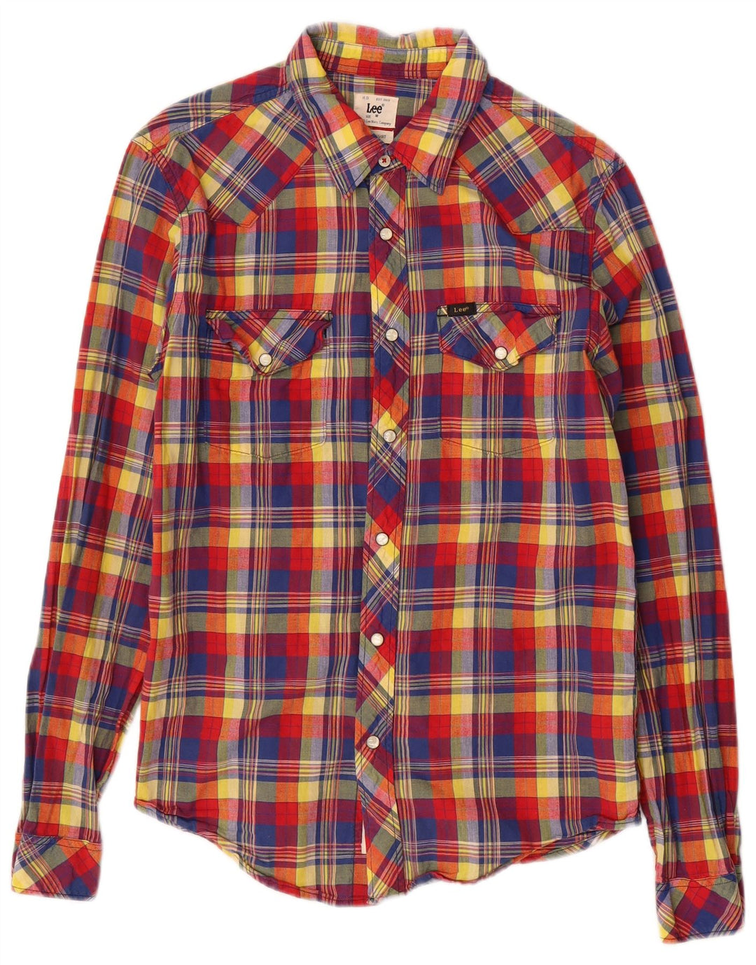 Lee Chemise Western Homme Rouge Moyen à Carreaux Coton