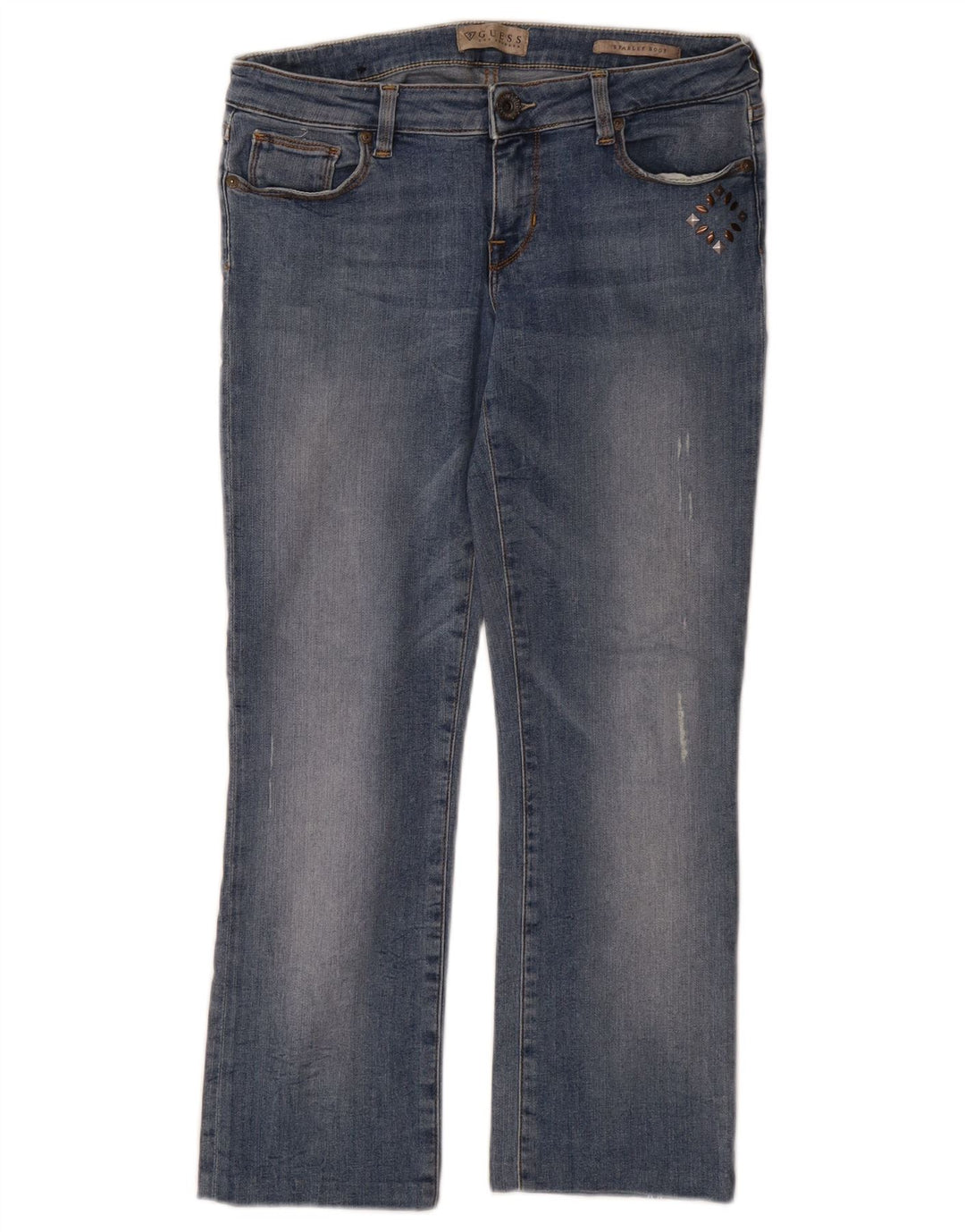 Guess Jean Bootcut Starlet Femme W28 L25 Bleu Coton