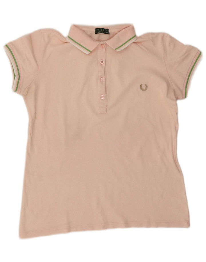 Fred Perry Polo Femme UK 16 Large Rose