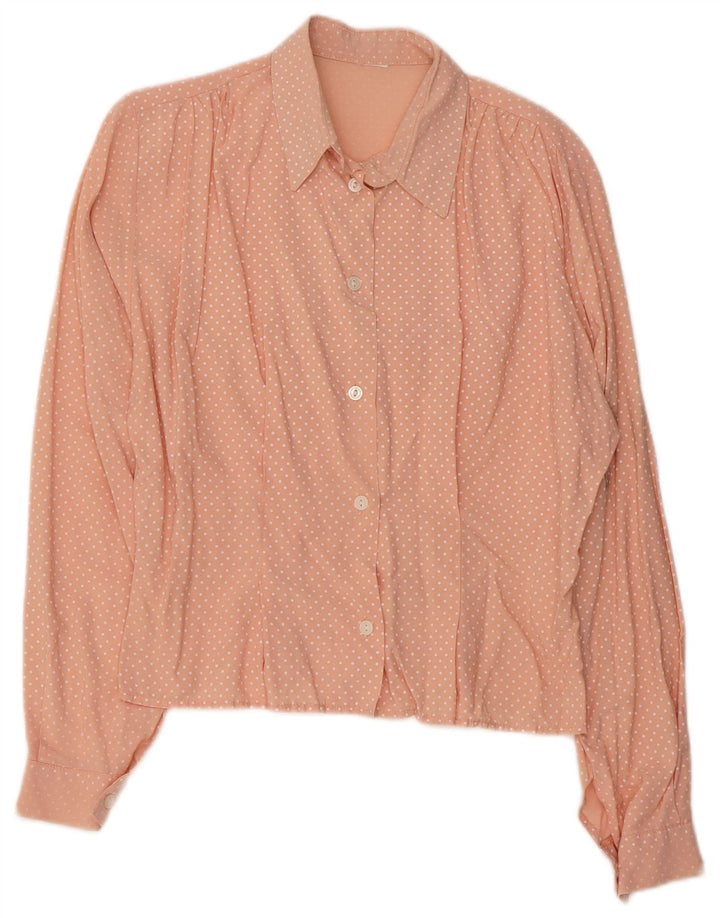 chemise femme vintage UK 16 Grand Rose Repéré
