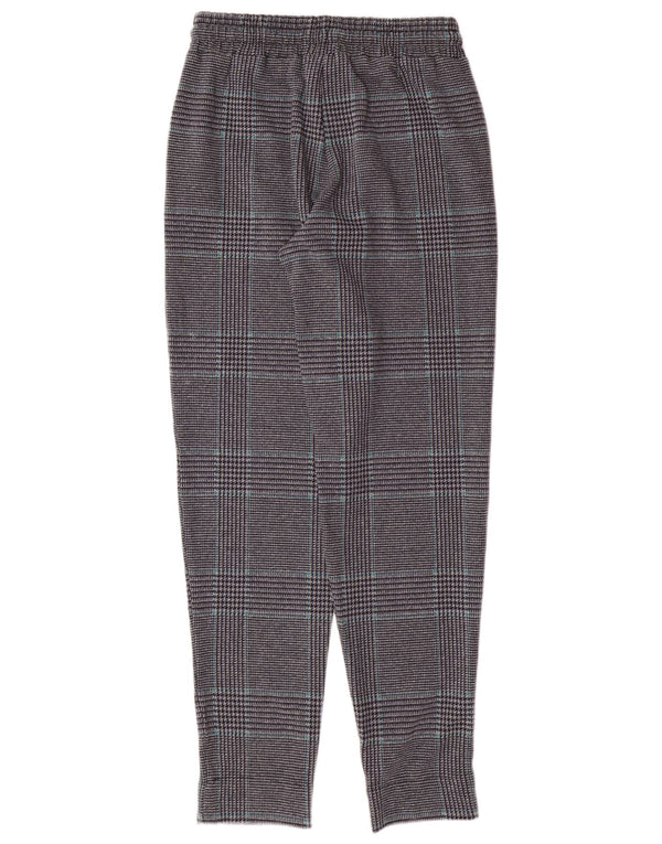 MARKS & SPENCER Womens Tracksuit Trousers UK 8 Small Grey Houndstooth