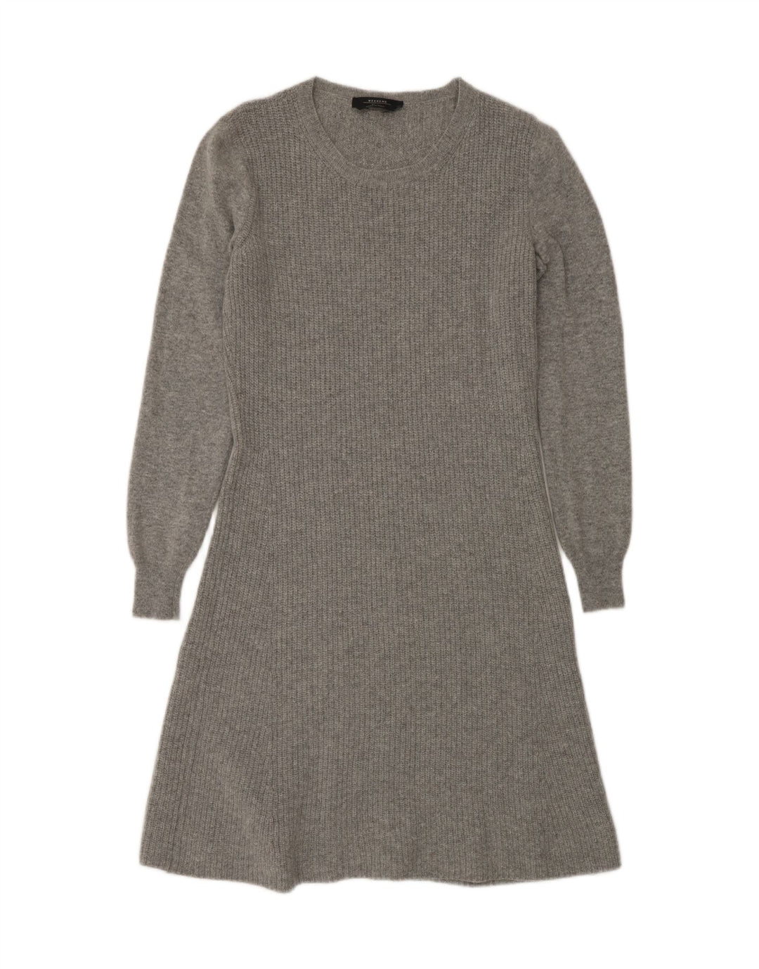 MAX MARA Robe pull week-end à manches longues pour femme Gris moyen UK 14