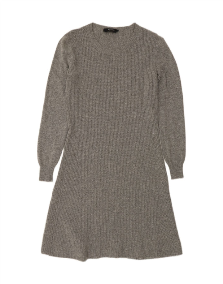 MAX MARA Robe pull week-end à manches longues pour femme Gris moyen UK 14