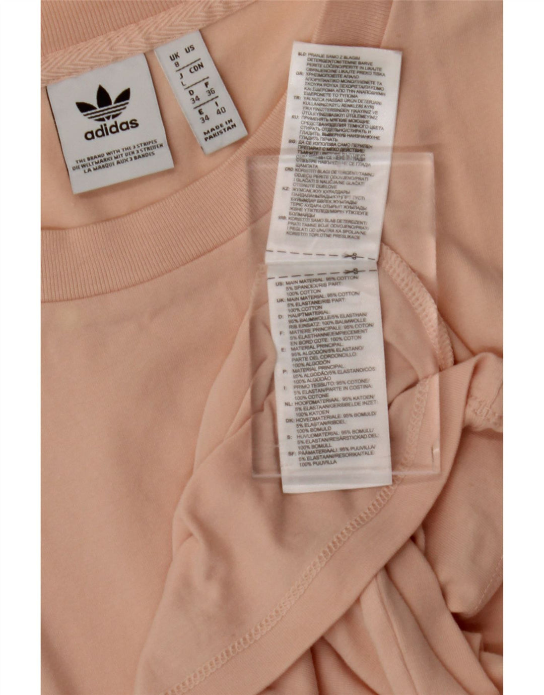 ADIDAS Débardeur graphique pour femme UK 8 Petit coton rose