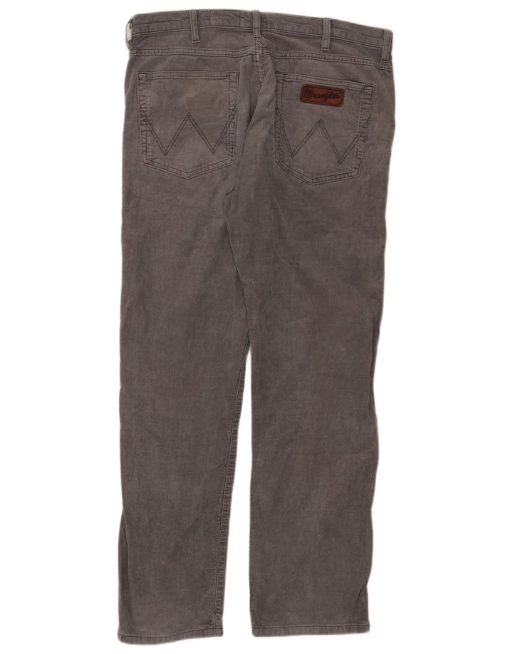 WRANGLER Pantalon droit en velours côtelé stretch Arizona pour homme W36 L32 Gris