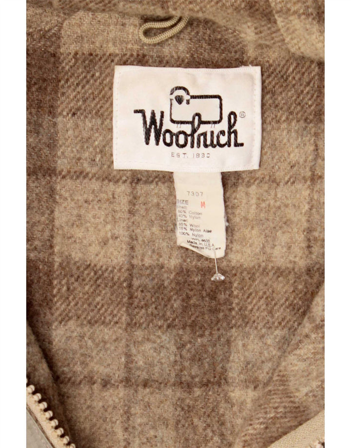 Woolrich Parka à capuche pour homme UK 38 Gris moyen Coton