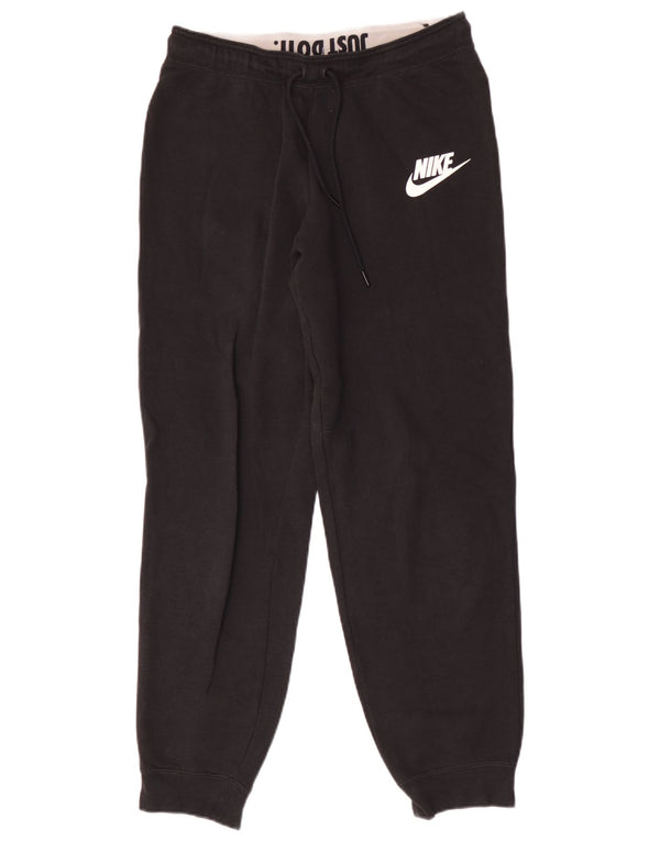 Nike Pantalon de survêtement pour femme en coton noir moyen UK 14