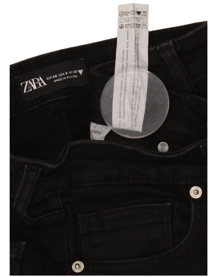 Zara Jean droit femme EU 40 Medium W30 L32 coton noir
