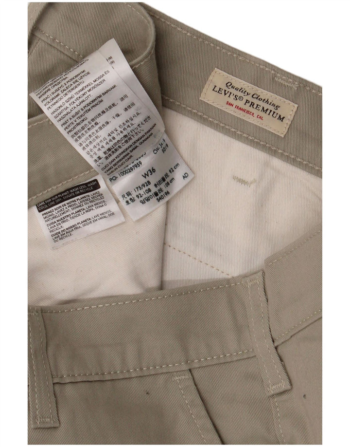 LEVI'S Pantalon Chino Fuselé Homme W36 L28 Coton Beige