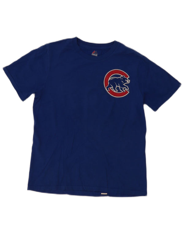 Majestic Boys Chicago Bears T-Shirt Graphique Haut 12-13 Ans Grand Bleu