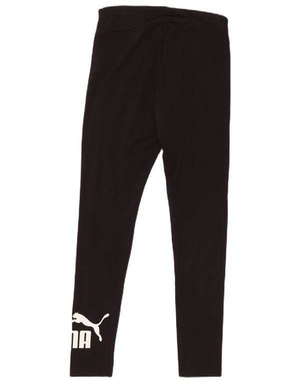 Puma Leggings graphiques pour femmes UK 10 petit coton noir