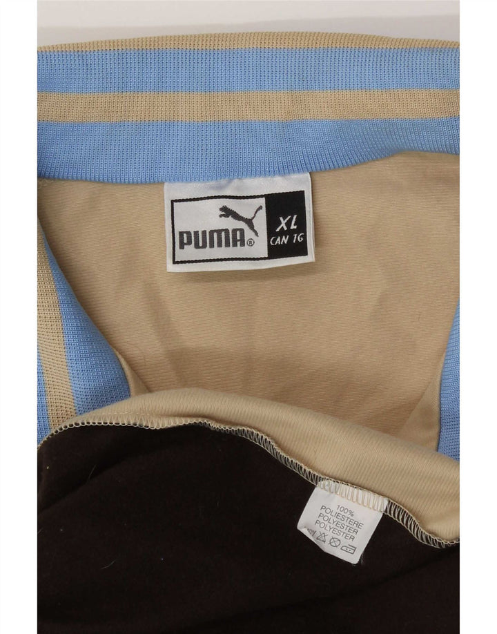 Puma Veste de Survêtement Homme XL Beige Colorblock Polyester