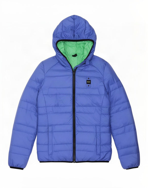Blauer Veste matelassée à capuche pour femme UK 10 Small Bleu Polyamide