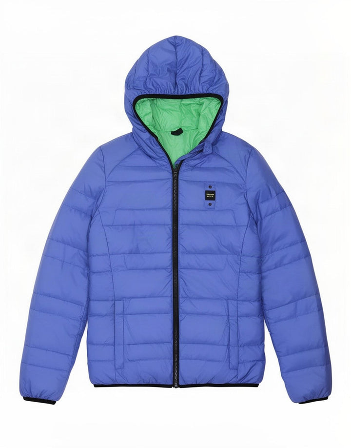 Blauer Veste matelassée à capuche pour femme UK 10 Small Bleu Polyamide