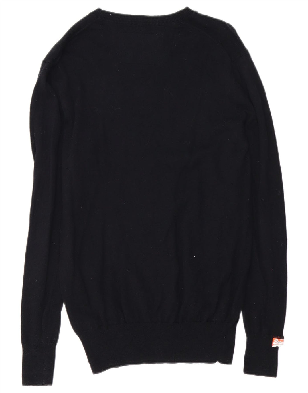 Superdry Pull Boat Neck Jumper Homme Noir Moyen Cachemire