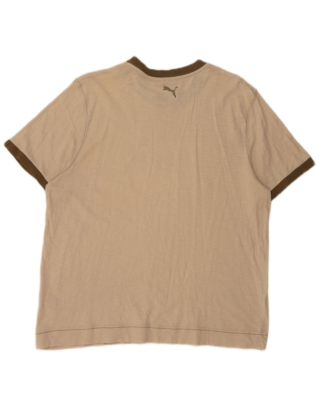 Puma T-shirt graphique pour homme 2XL en coton beige