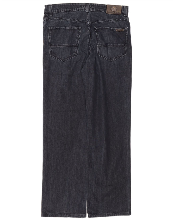 Trussardi Jean Droit W34 L30 Bleu Marine Homme