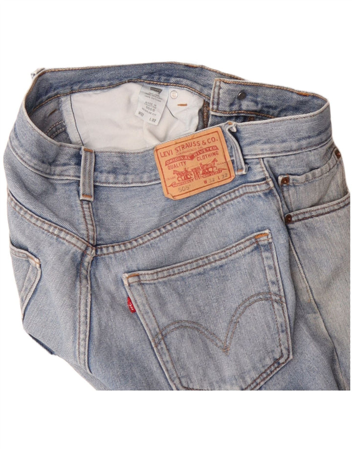 Levi's Jean Droit 505 Regular Fit Homme W32 L32 Bleu Coton