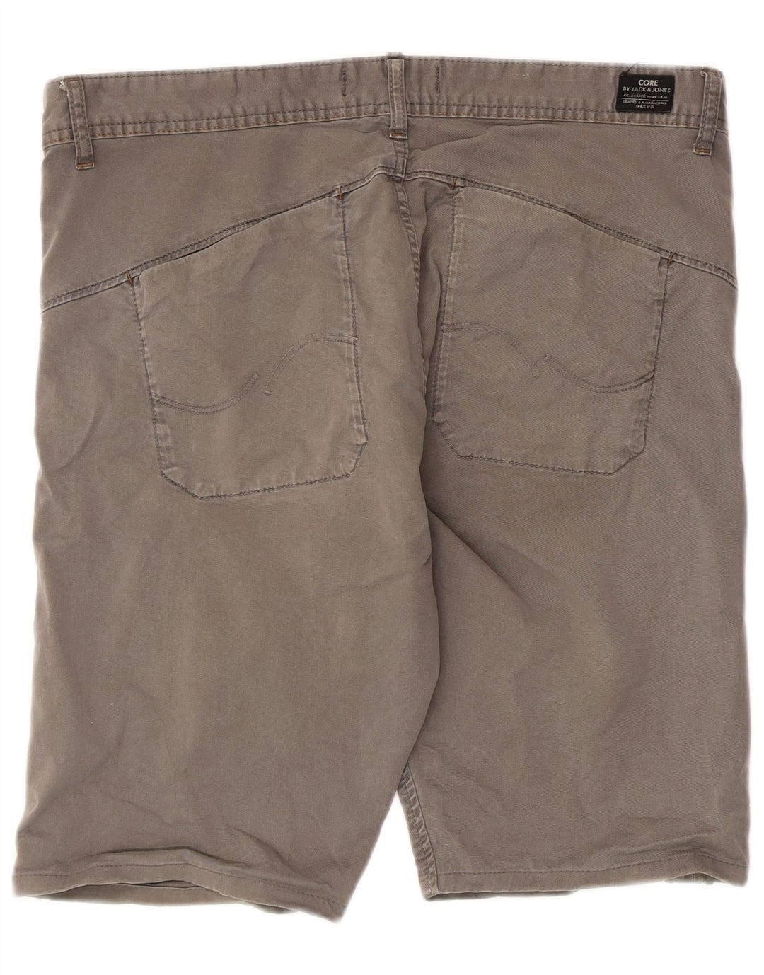 Jack & Jones Short Chino Homme W34 Large Gris Coton