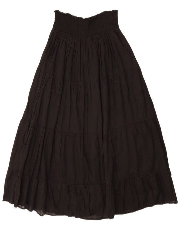 ZARA Jupe trapèze taille haute pour femme Large W30 Noir