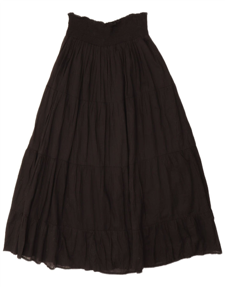 ZARA Jupe trapèze taille haute pour femme Large W30 Noir