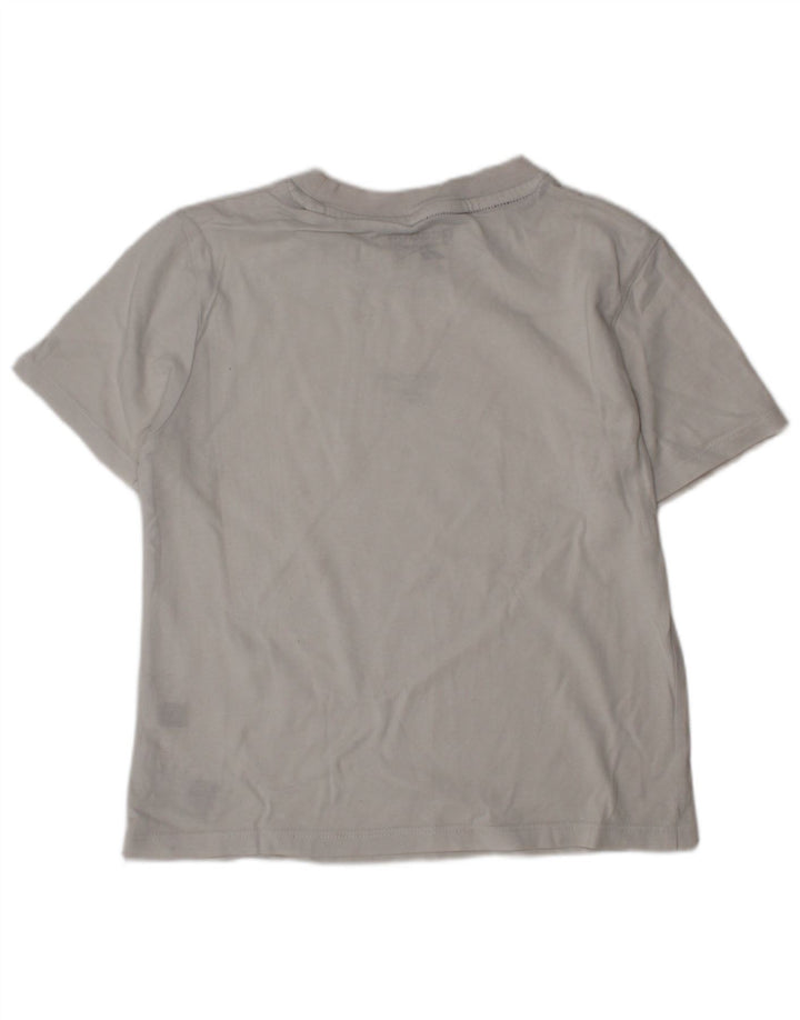 Reebok T-Shirt Graphique Garçon 6-7 ans Blanc Coton