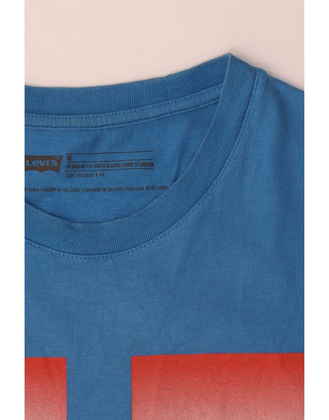 Levi's Tee-Shirt Standard Fit Graphic Homme Bleu Moyen Coton