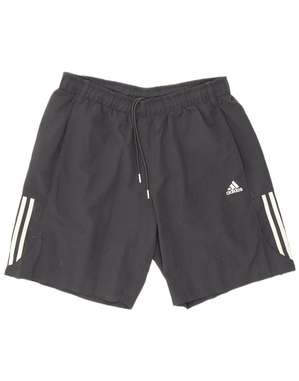Adidas Short de sport pour homme Large Noir Polyester Sports