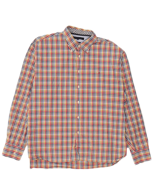 Tommy Hilfiger Chemise Homme 2XL Coton à Carreaux Multicolore