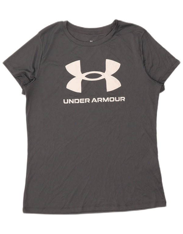 Under Armour T-Shirt Graphique Homme Gris Moyen Polyester