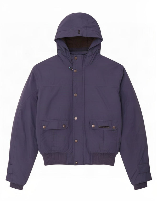 Tucano Urbano Veste bomber à capuche pour homme UK 40 Large Bleu marine Polyester