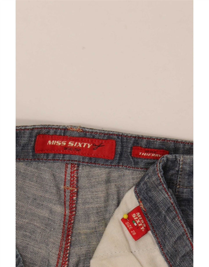 Miss Sixty Jean évasé Femme W28 L33 Bleu Marine Coton