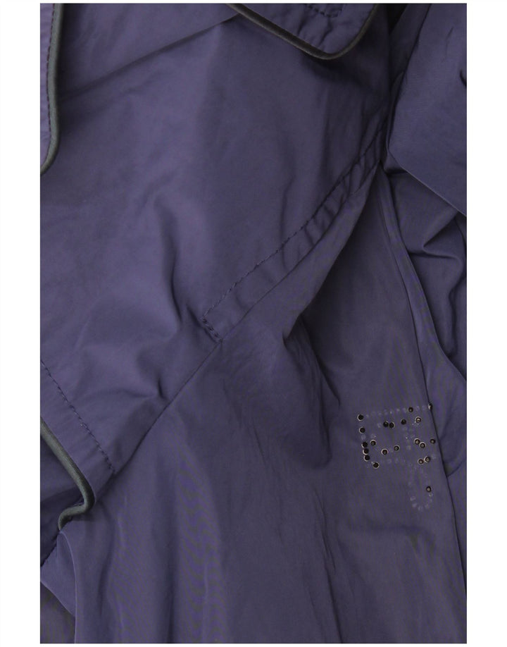 Calvin Klein Jeans Trench-Coat Femme UK 14 Large Bleu Marine Polyester