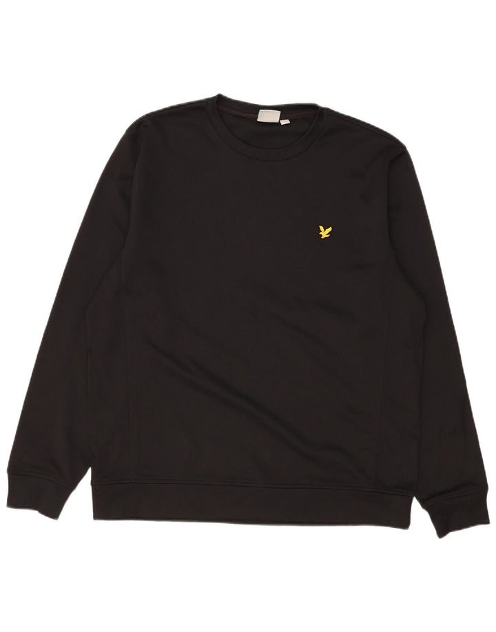 Lyle & Scott Sweat-shirt pour homme en polyester noir Taille L
