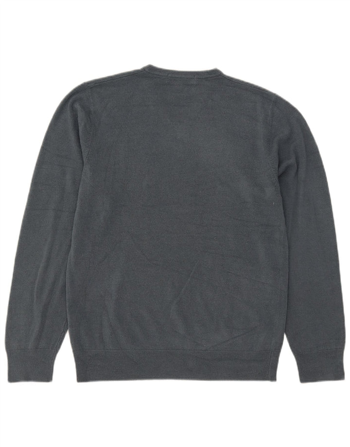 Marks & Spencer Pull Col V Homme Gris Moyen Acrylique