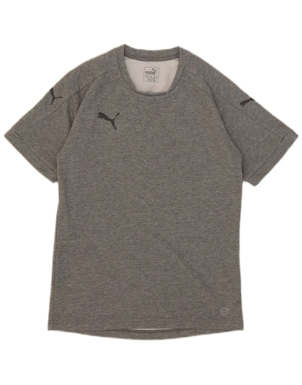 Puma T-Shirt Homme Gris Moyen Moucheté Coton