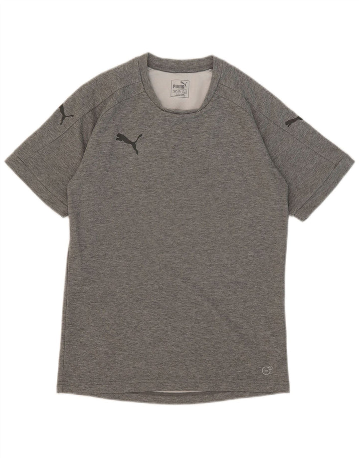 Puma T-Shirt Homme Gris Moyen Moucheté Coton