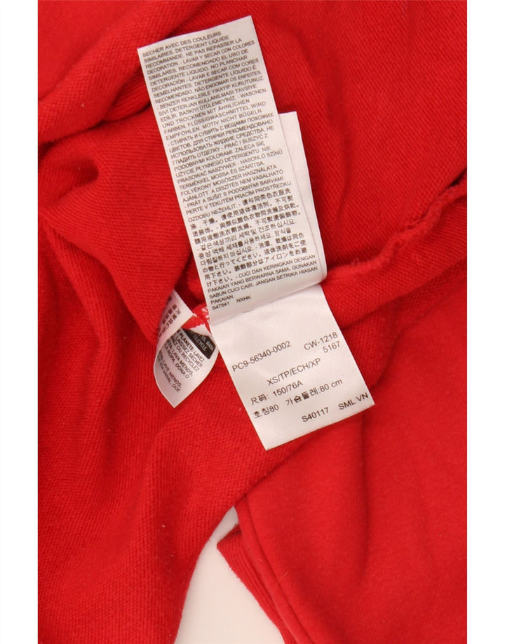 LEVI'S Sweat-shirt court surdimensionné pour femme UK 6 XS Rouge Coton