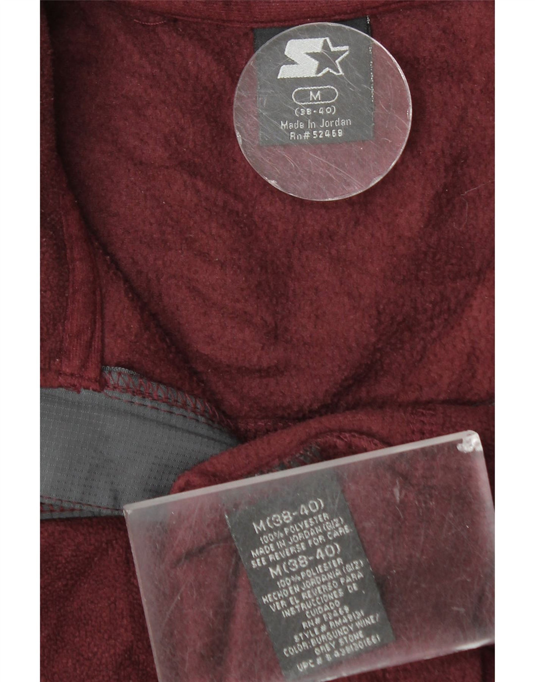 Starter Pull polaire à col zippé pour homme UK 38/40 Marron moyen Colourblock