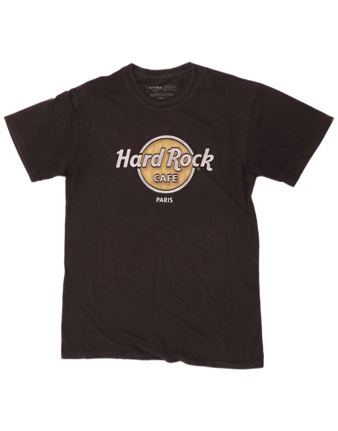Hard Rock Cafe T-shirt graphique Paris pour homme en coton noir moyen