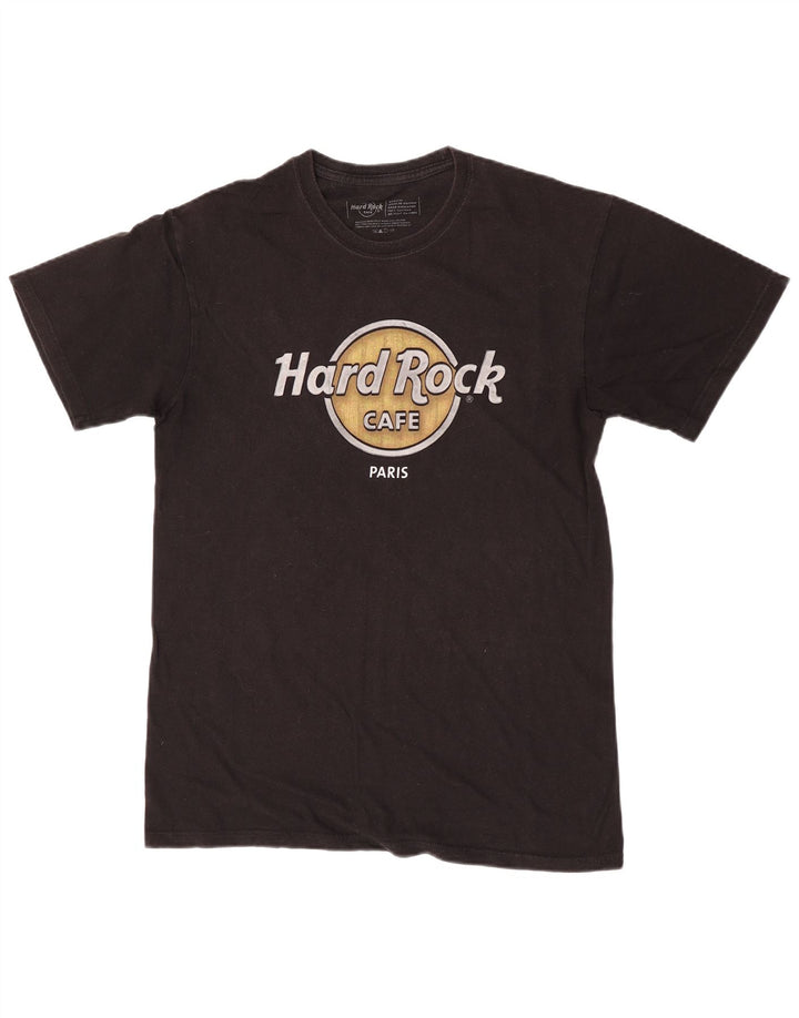 Hard Rock Cafe T-shirt graphique Paris pour homme en coton noir moyen