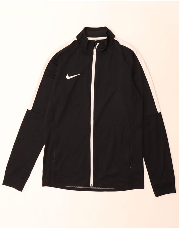 Veste de survêtement Nike Dri Fit pour hommes, polyester color block noir moyen