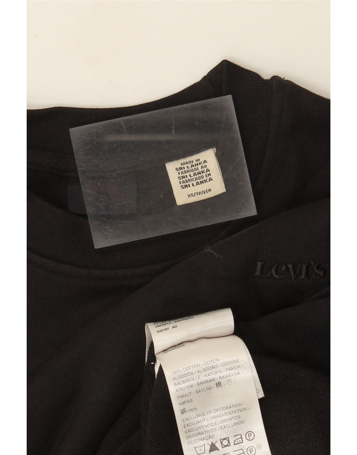 Levi's Sweat-Shirt Oversize Femme UK 6 XS Noir Coton