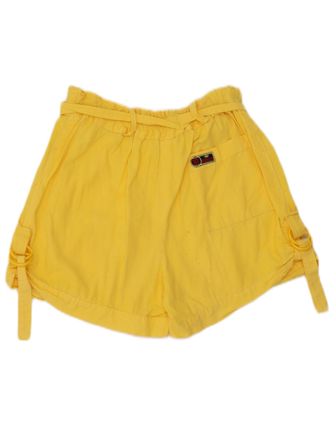 Short Cargo Femme Vintage W28 Jaune Moyen
