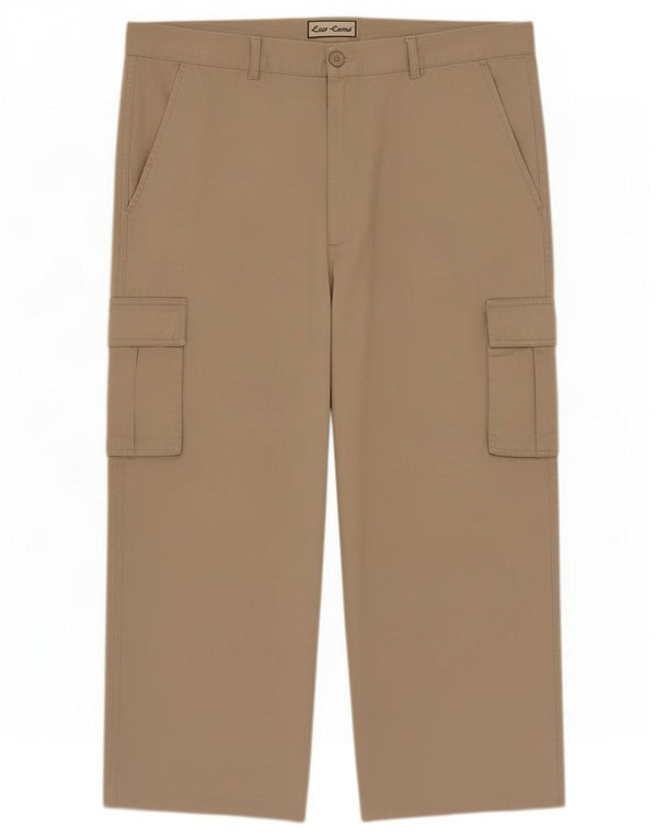 ESSE EMME Pantalon cargo droit pour homme IT 54 2XL W36 L26 Beige Coton
