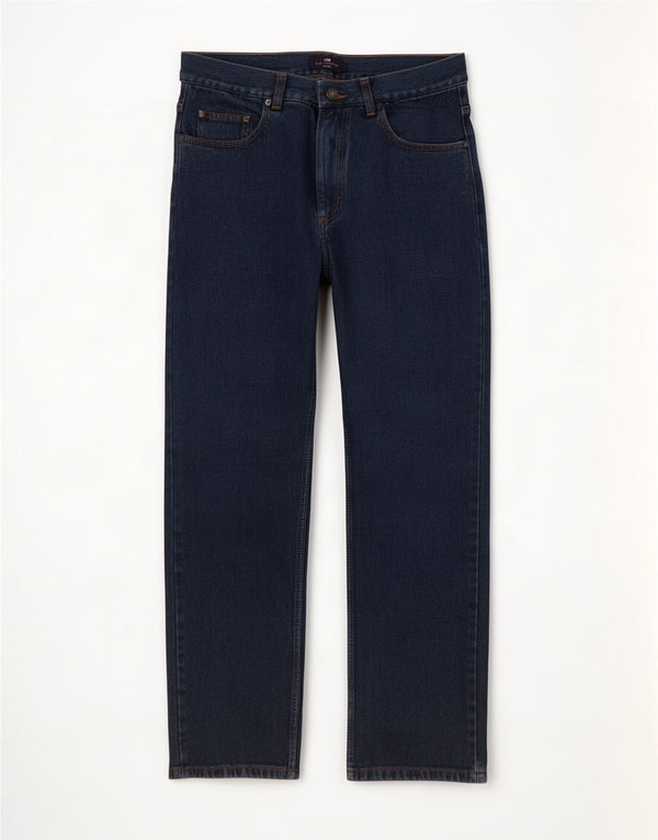 Marks & Spencer Jean droit Blue Harbor homme W32 L31 coton bleu marine